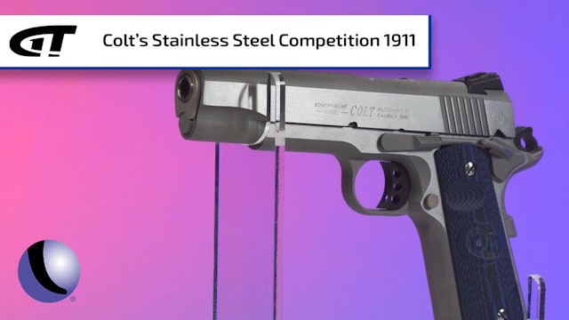 Stainless Steel Colt Competition 1911 Pistol - Good for Carry, too!