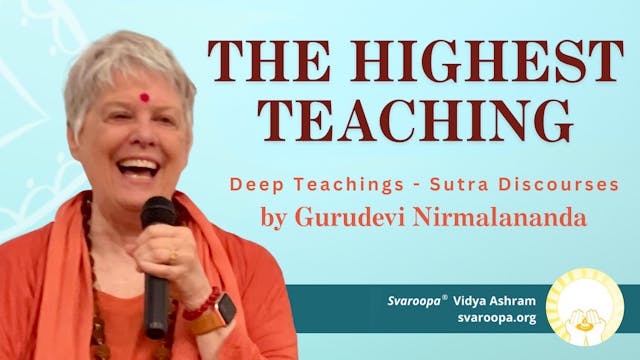 The Highest Teaching 1/1/25