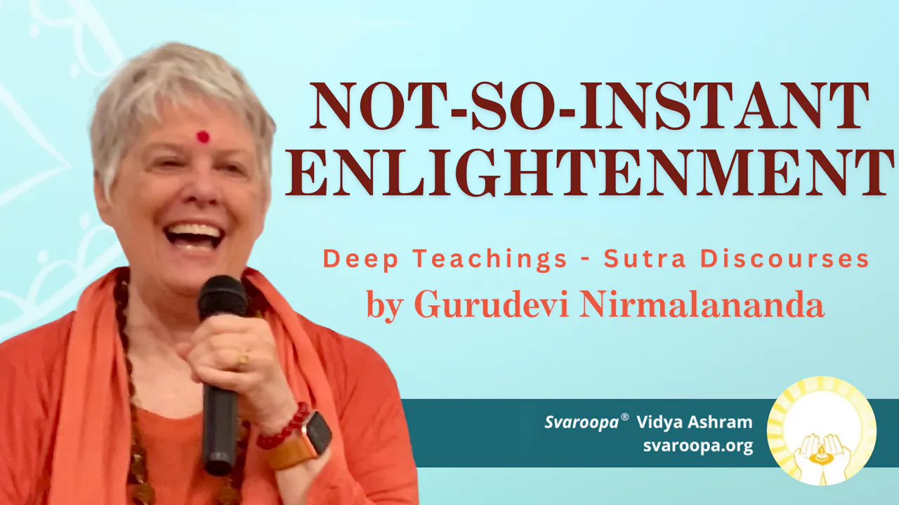 Instant Enlightenment Not-So-Instant Enlightenment 3/5/25 - Gurudevi Nirmalananda