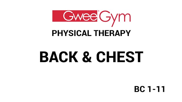 Back & Chest Exercises for Physical T...