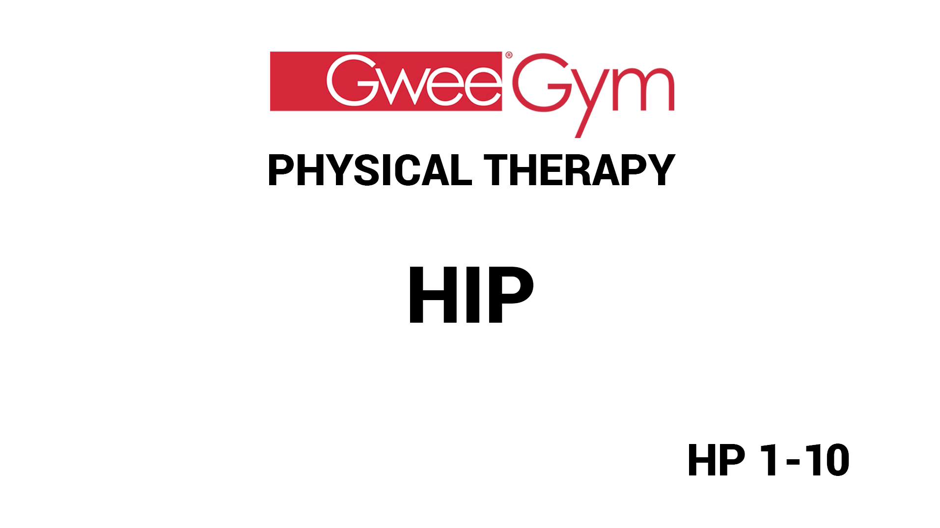 Hip Exercises for Physical Therapy