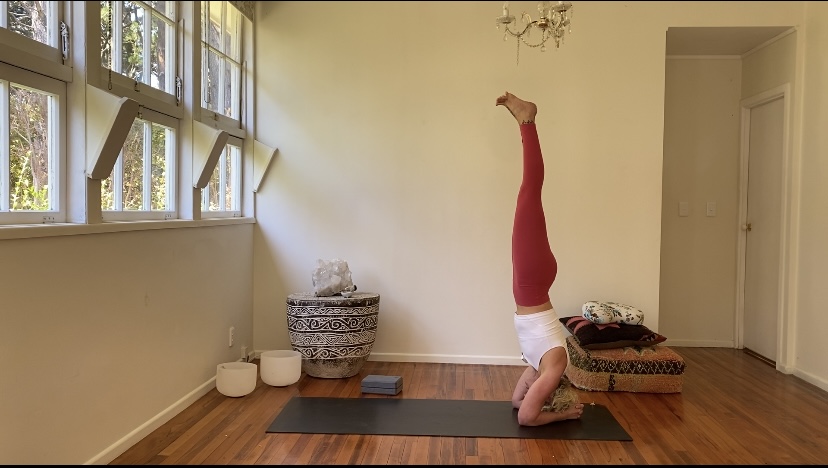 Road to Sirsasana A, (head stand).