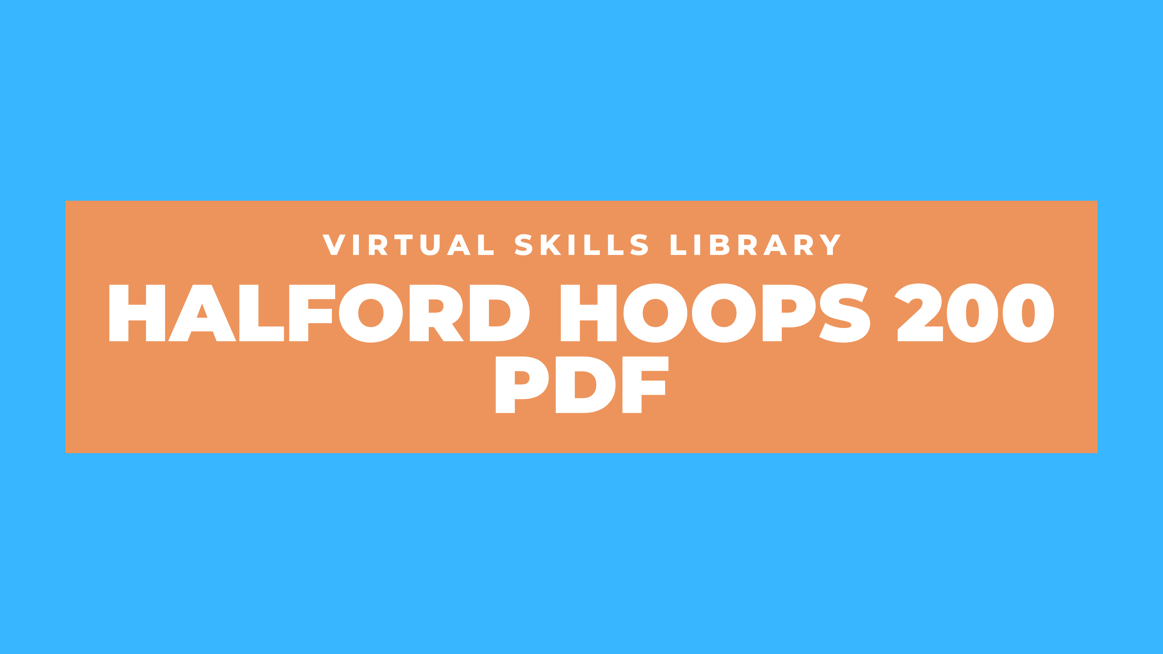 Halford Hoops 200 3-point Shooting Workout PDF