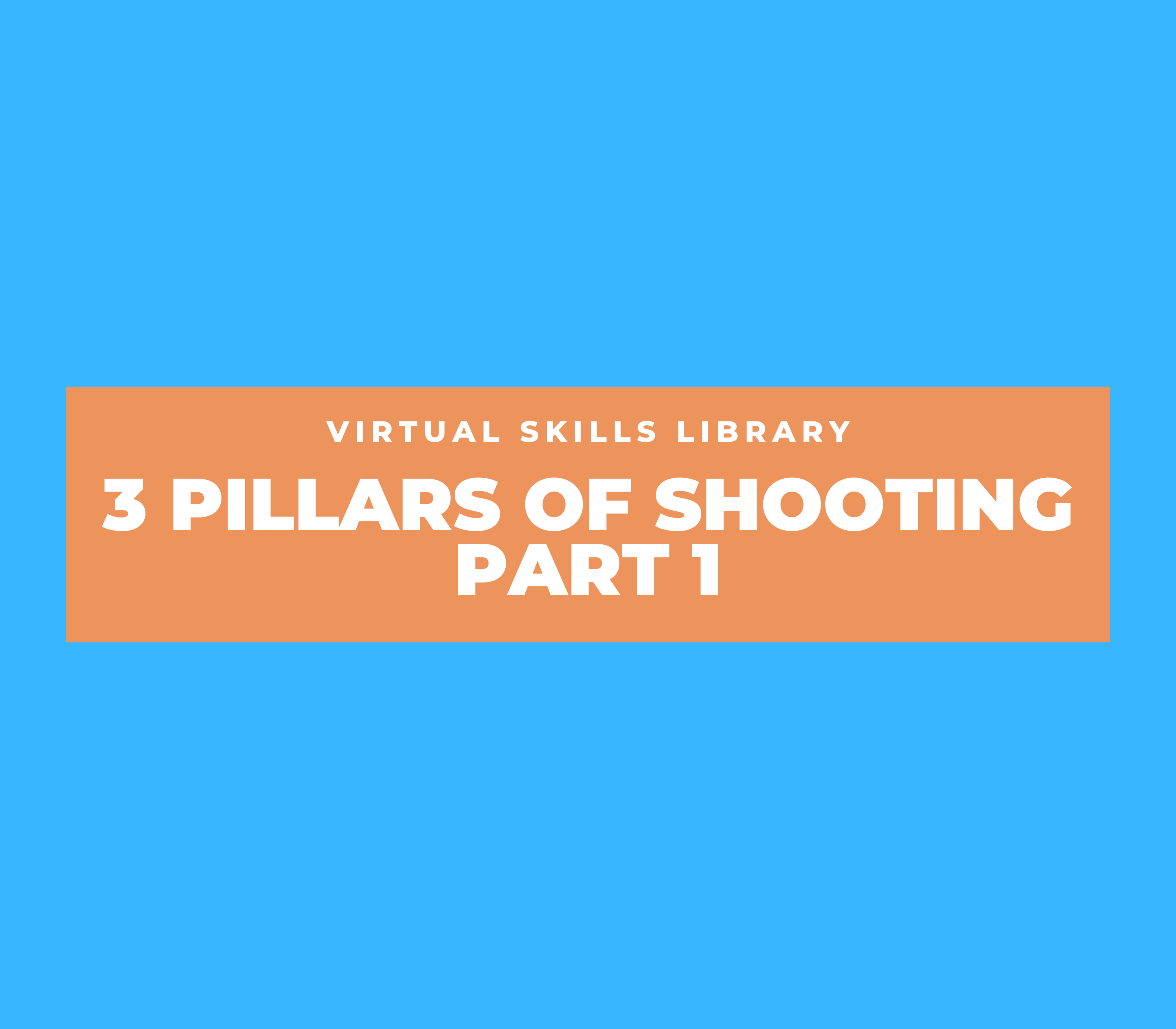 3 Pillars of Shooting - Part 1