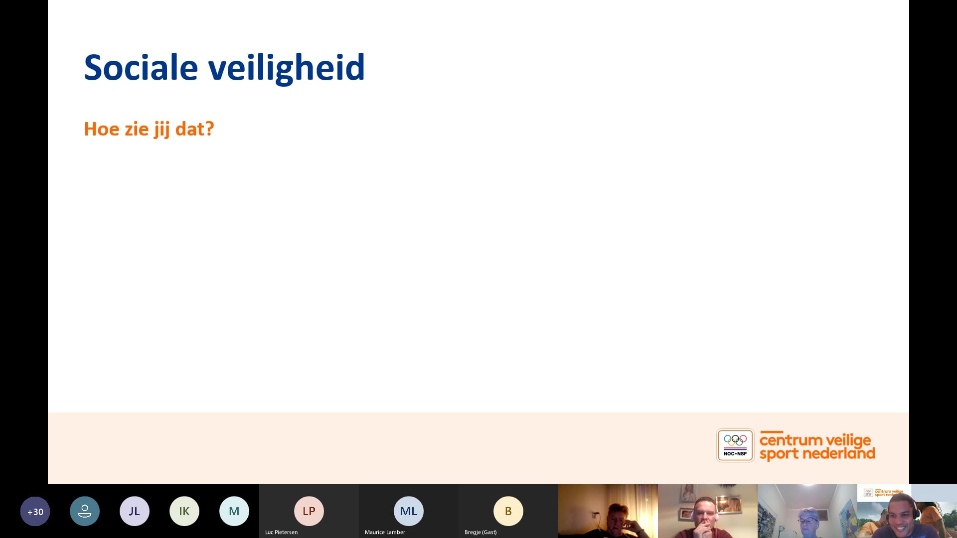 Webinar Sociale Veiligheid Trainers