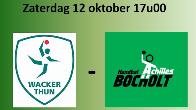 EHF CUP: Wacker Thun vs Achilles Bocholt