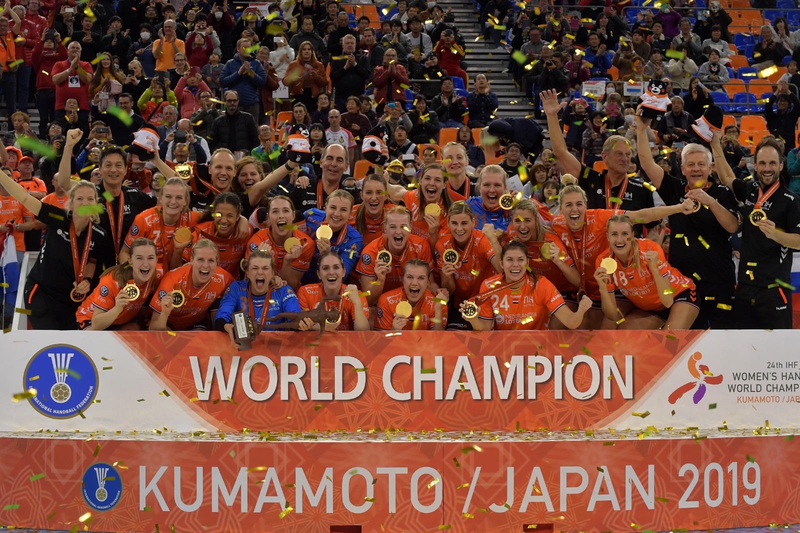 Aankomst Gouden Handbaldames