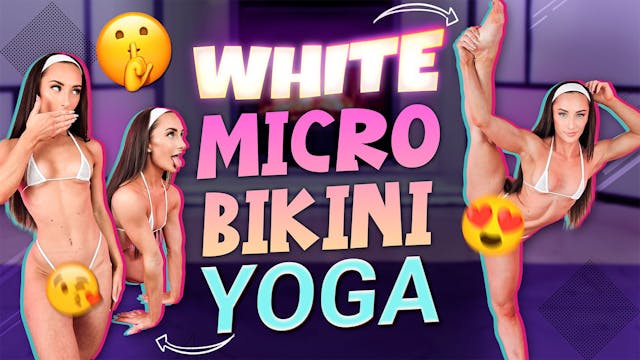 White Microbikini Yoga - Hannahjames710