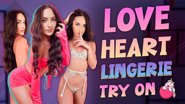 Love Heart Lingerie Try On! - Hannahjames710