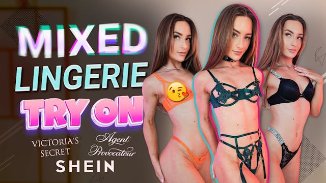 Mixed Lingerie Try On - UNCUT