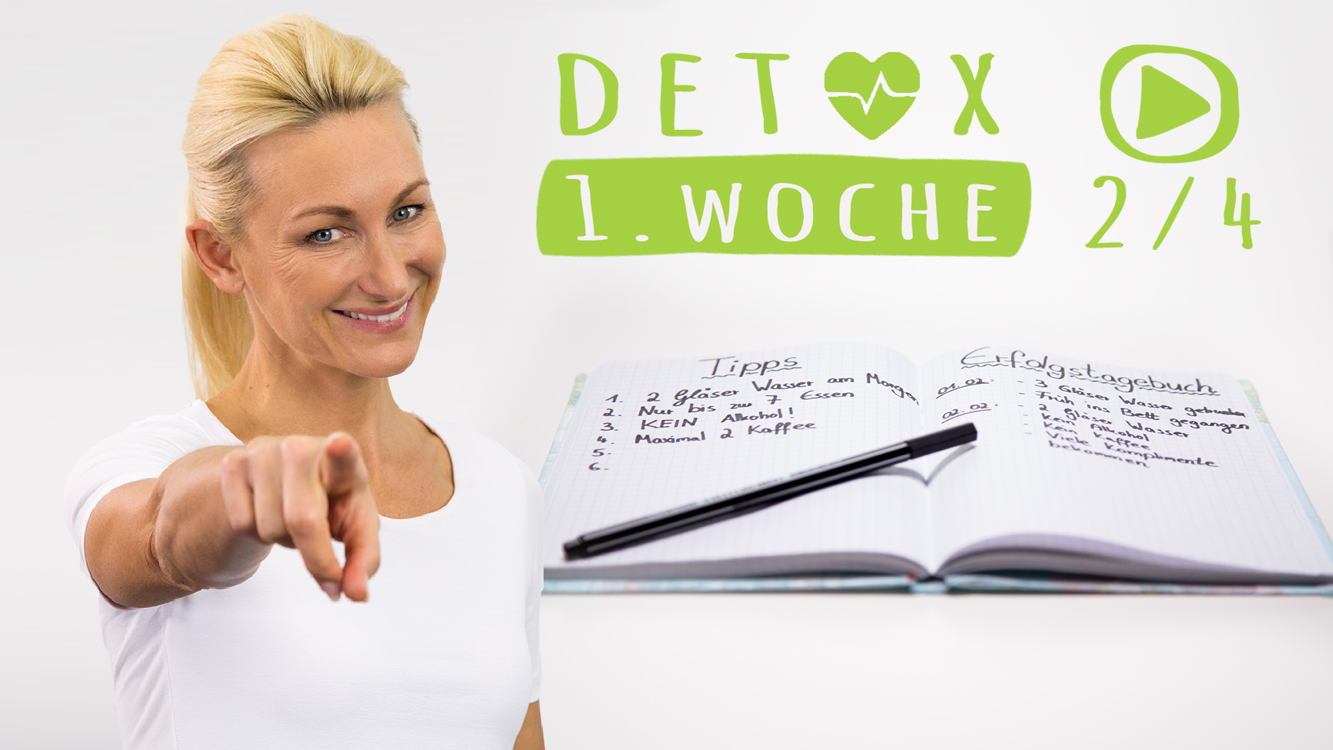 Detox Programm Woche 1 – Zielsetzungen mit Kerstin Hardt