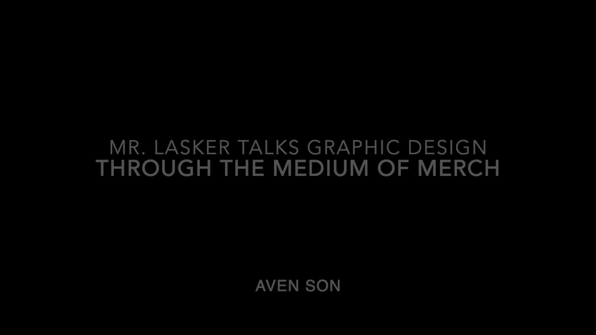 Graphic Design Through the Medium of Merch 