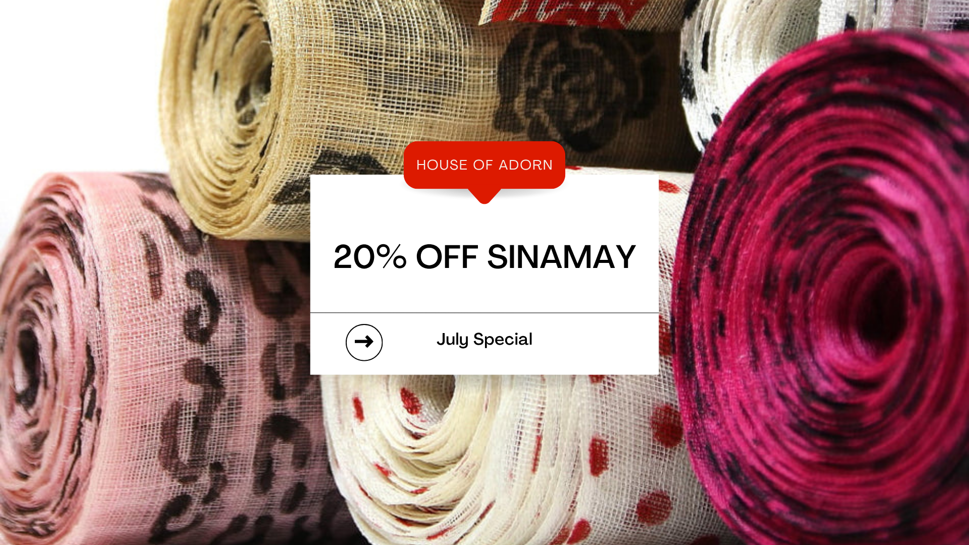 20% Off Sinamay