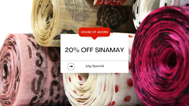 20% Off Sinamay