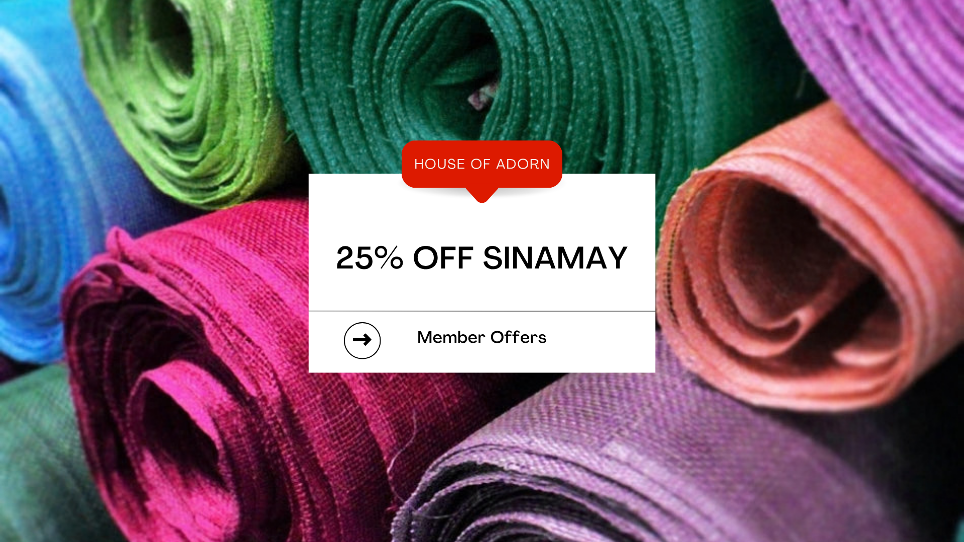 25% Off Selected Sinamay