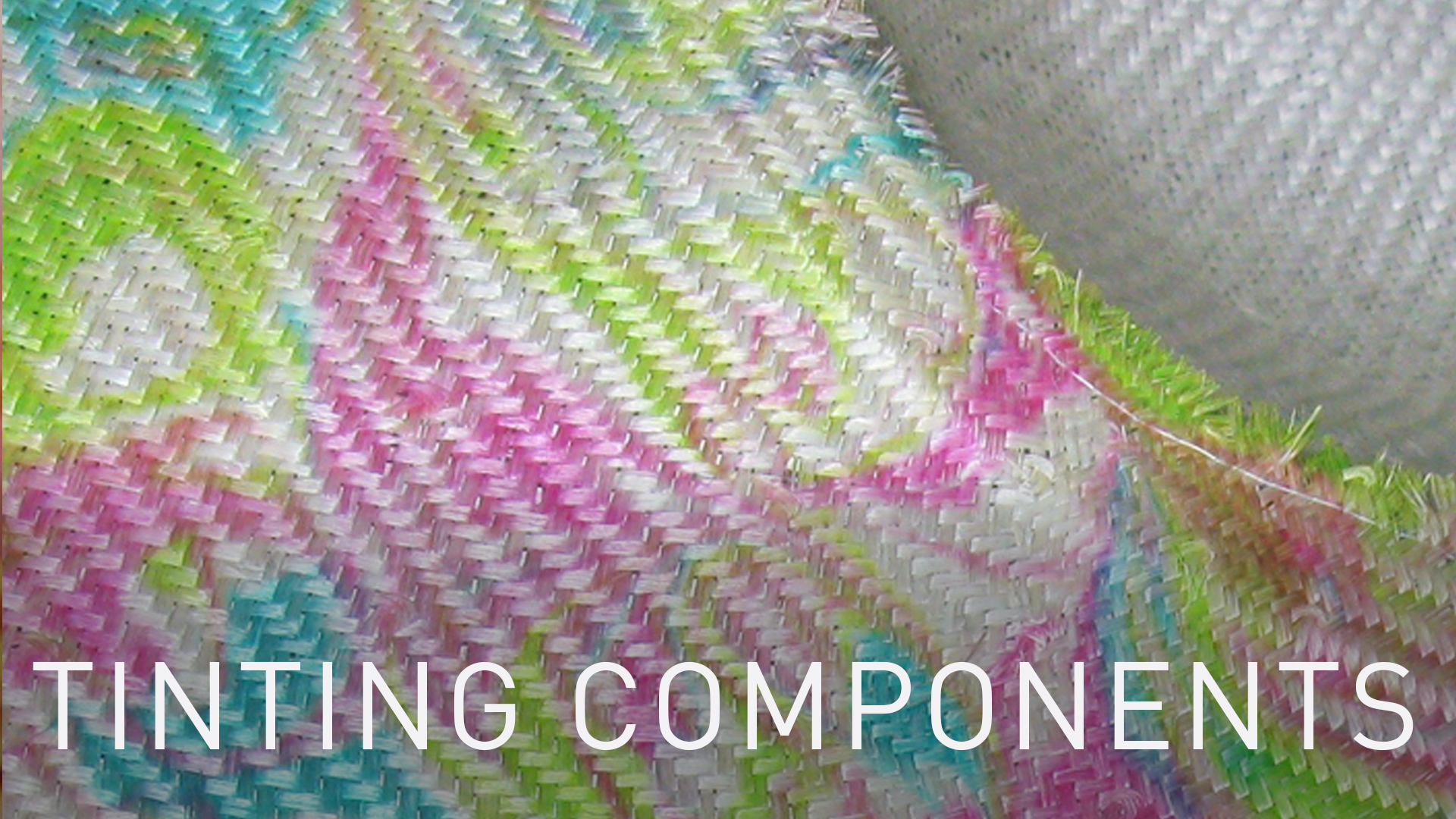 Tinting Millinery Components