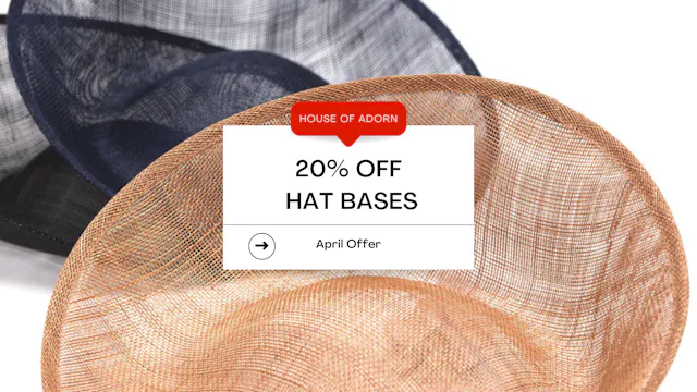20% Off Fascinator & Hat Bases