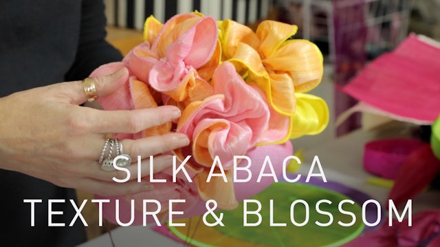 Silk Abaca Texture And Blossom