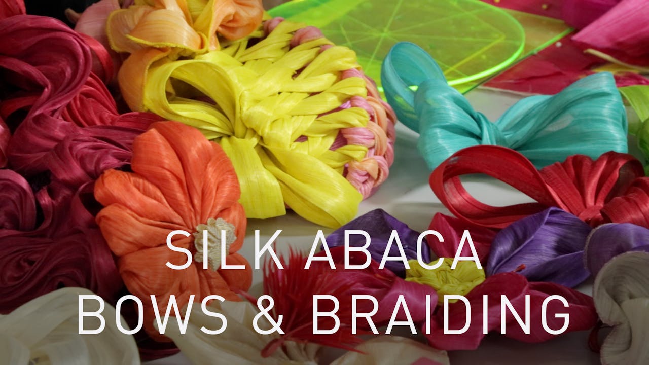 Abaca Braid Silk Abaca Bows And Braiding - Silk Abaca Course - Hat Academy Studio+