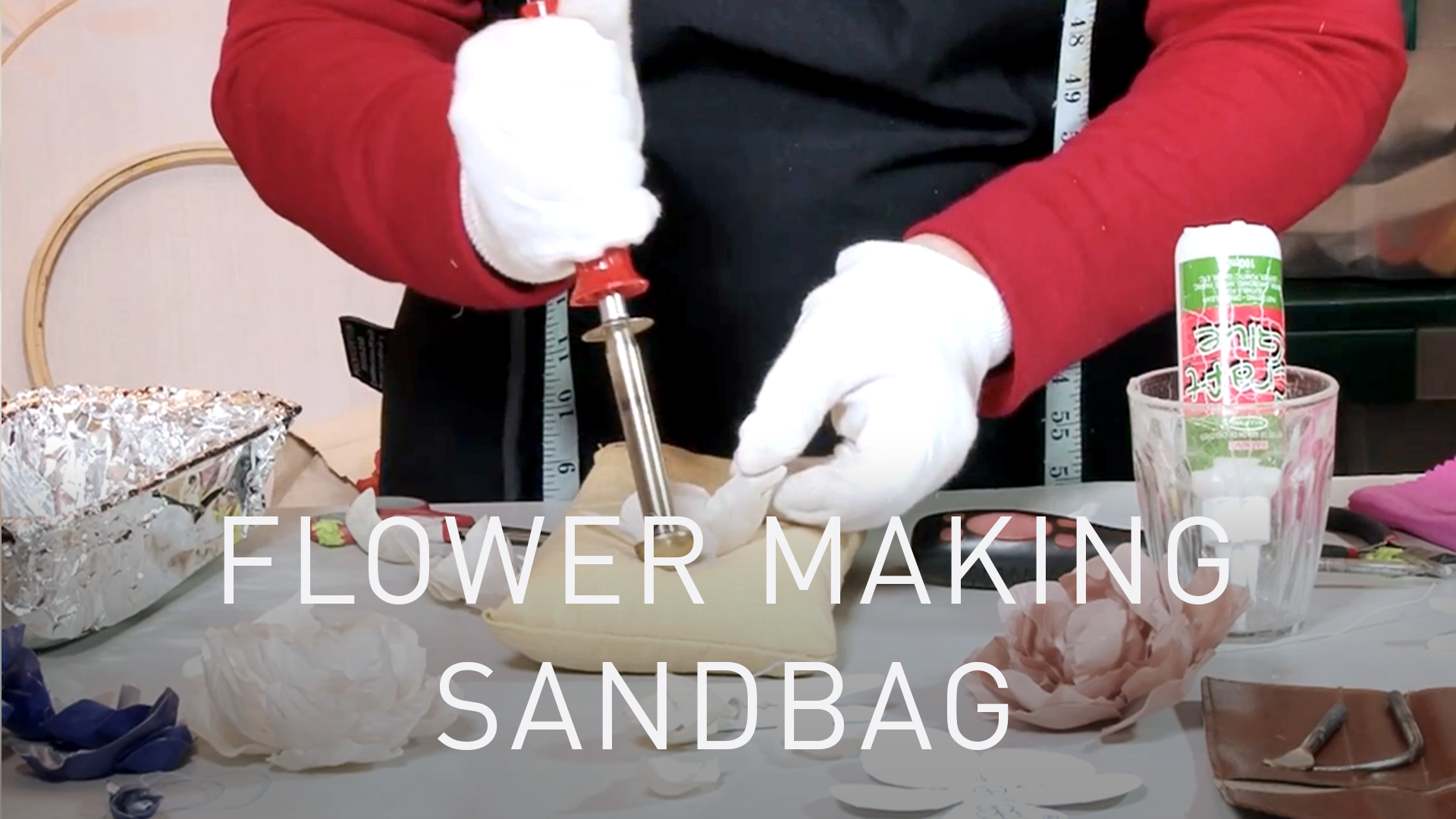 Flower Making Sandbag