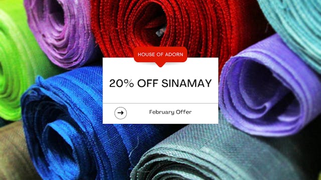 20% Off Sinamay
