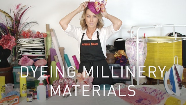 Dyeing Millinery Materials