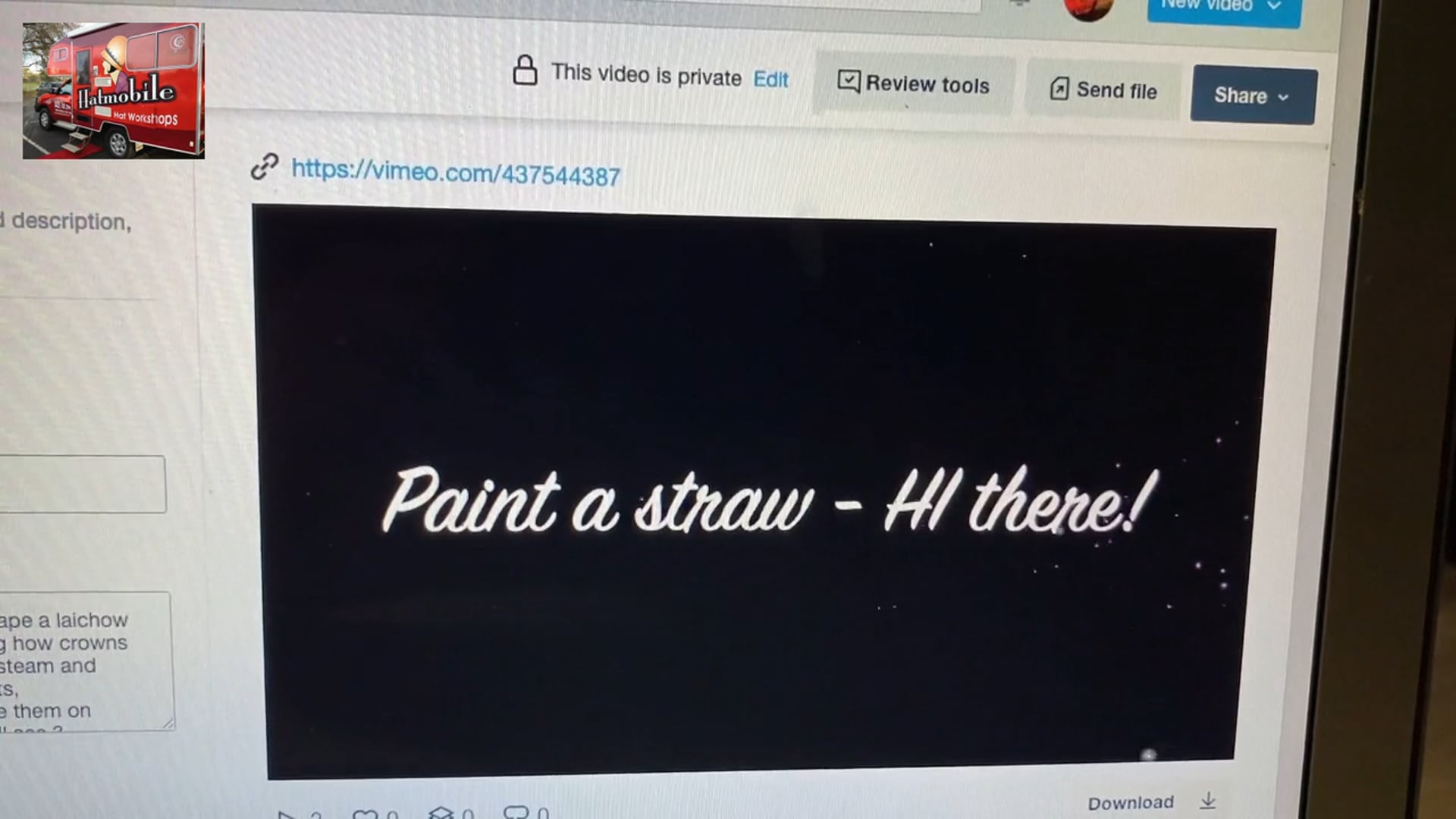 Paint a straw, Promo