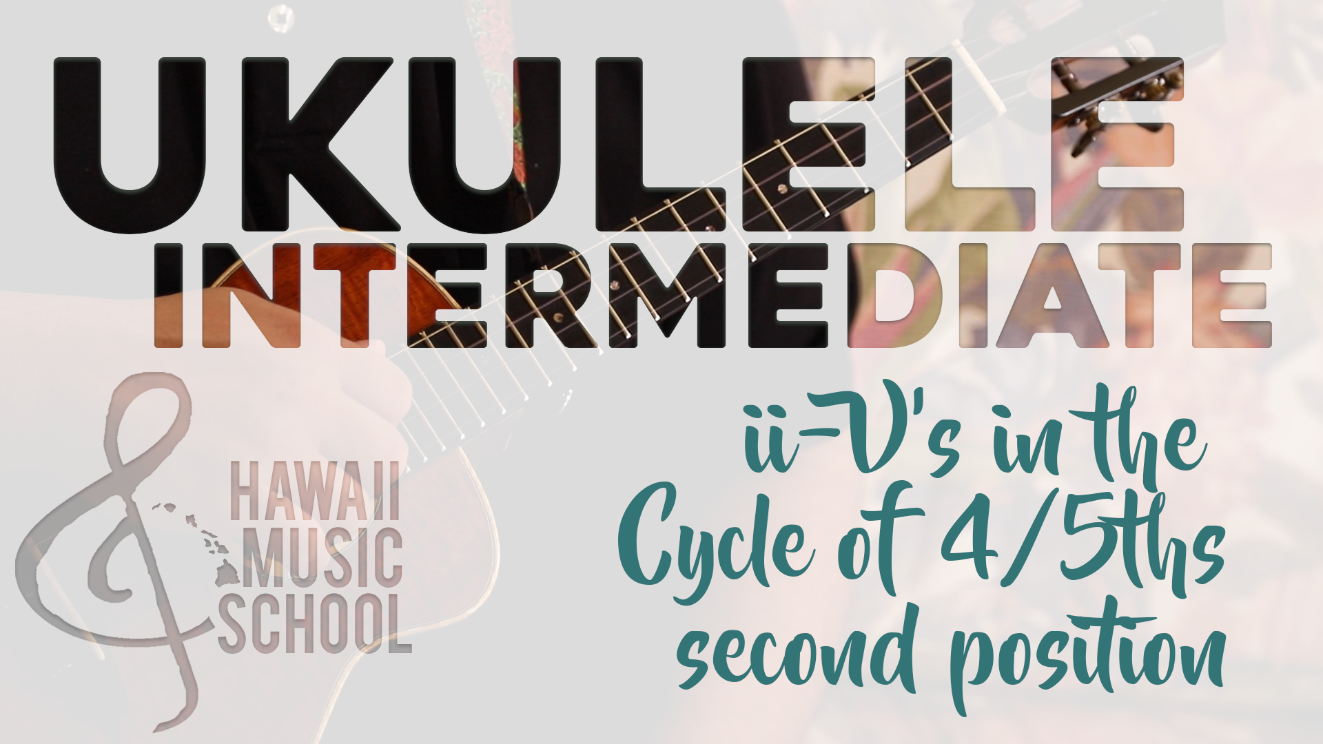 ii-V's in the cycle of 4/5ths - Second Position