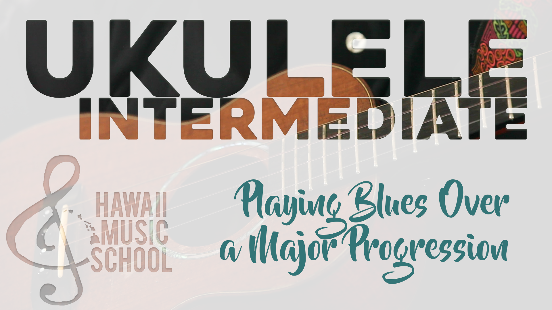 Playing Blues Over a Major Progression