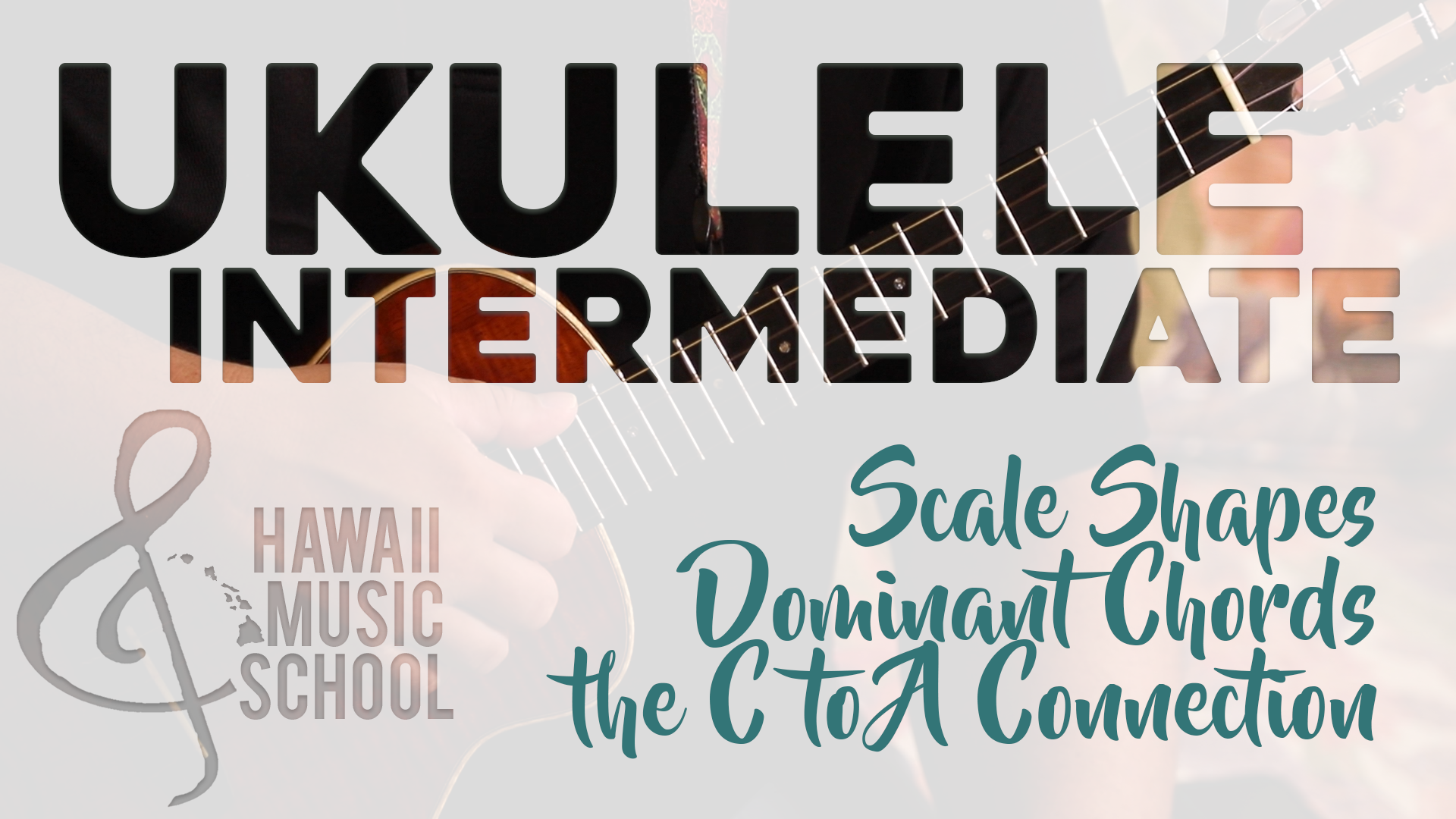 Scale Shapes - Dominant Chords - the C to A Connection