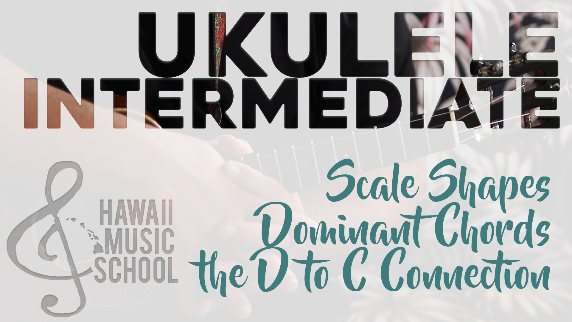 Scale Shapes - Dominant Chords - the D to C Connection