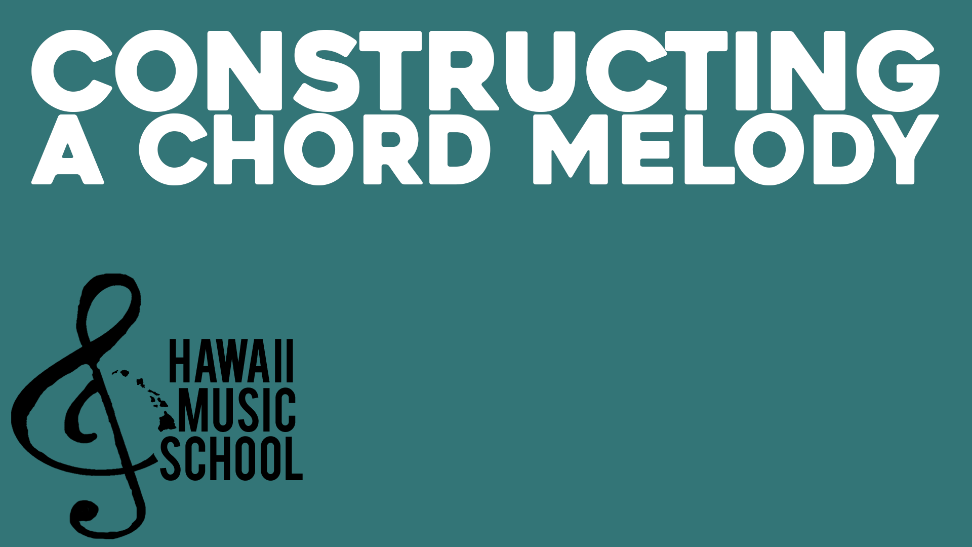 Constructing a Chord Melody