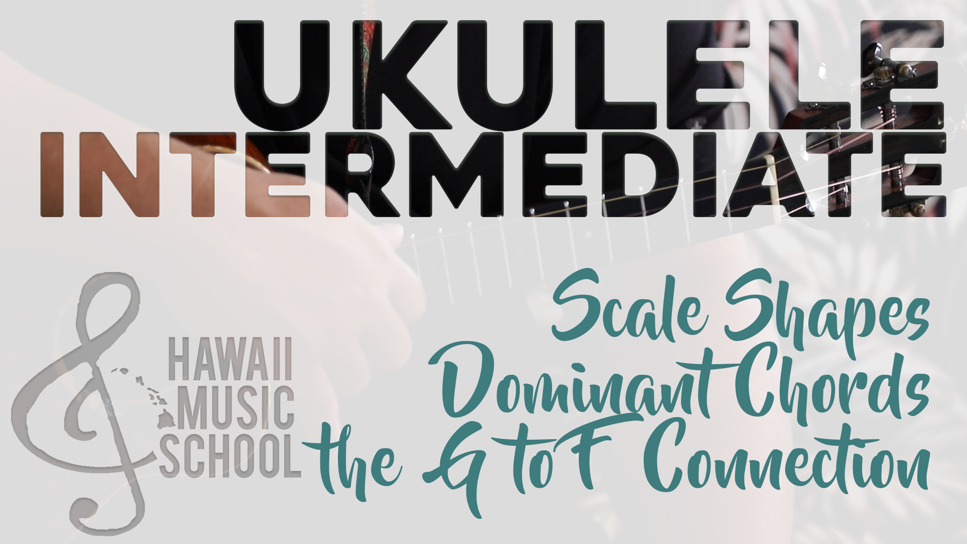 Scale Shapes - Dominant Chords - the G to F Connection
