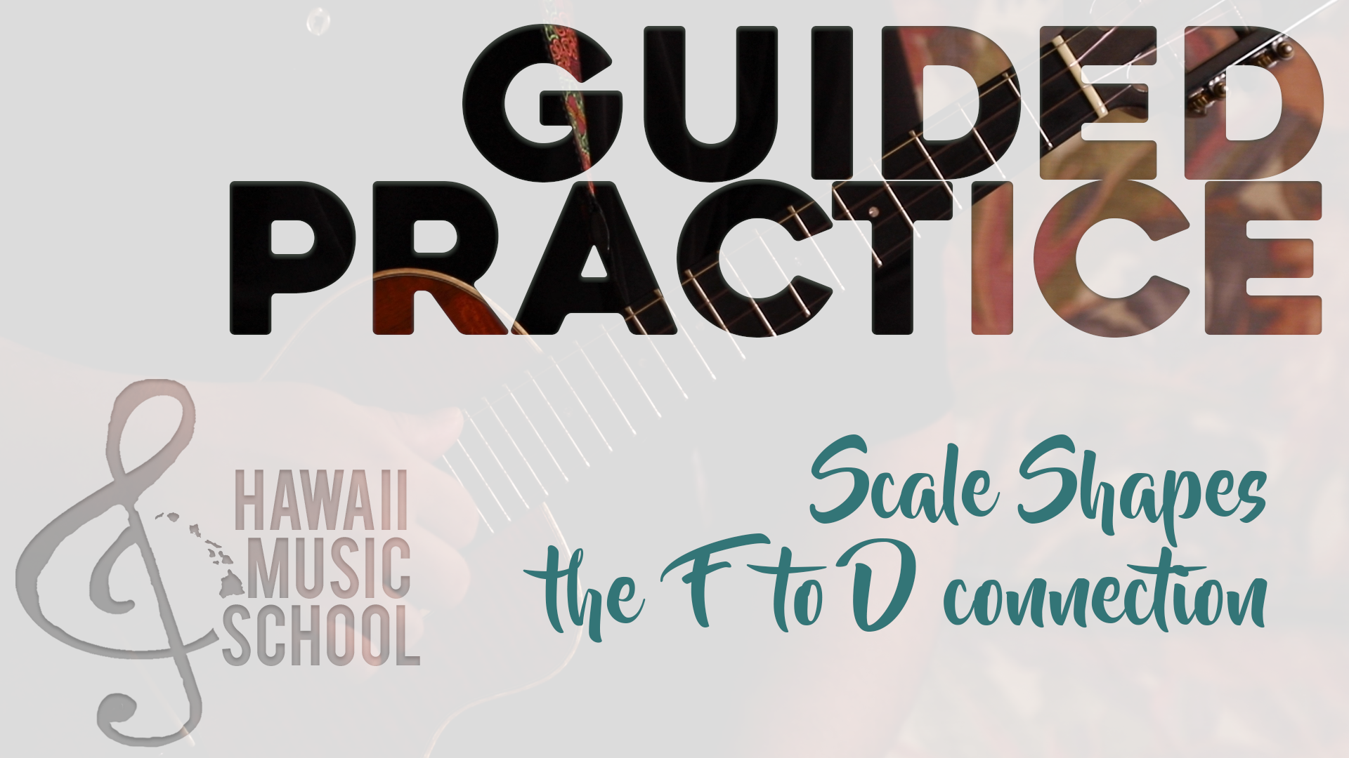 Scale Shapes - The F to D connection (guided practice)