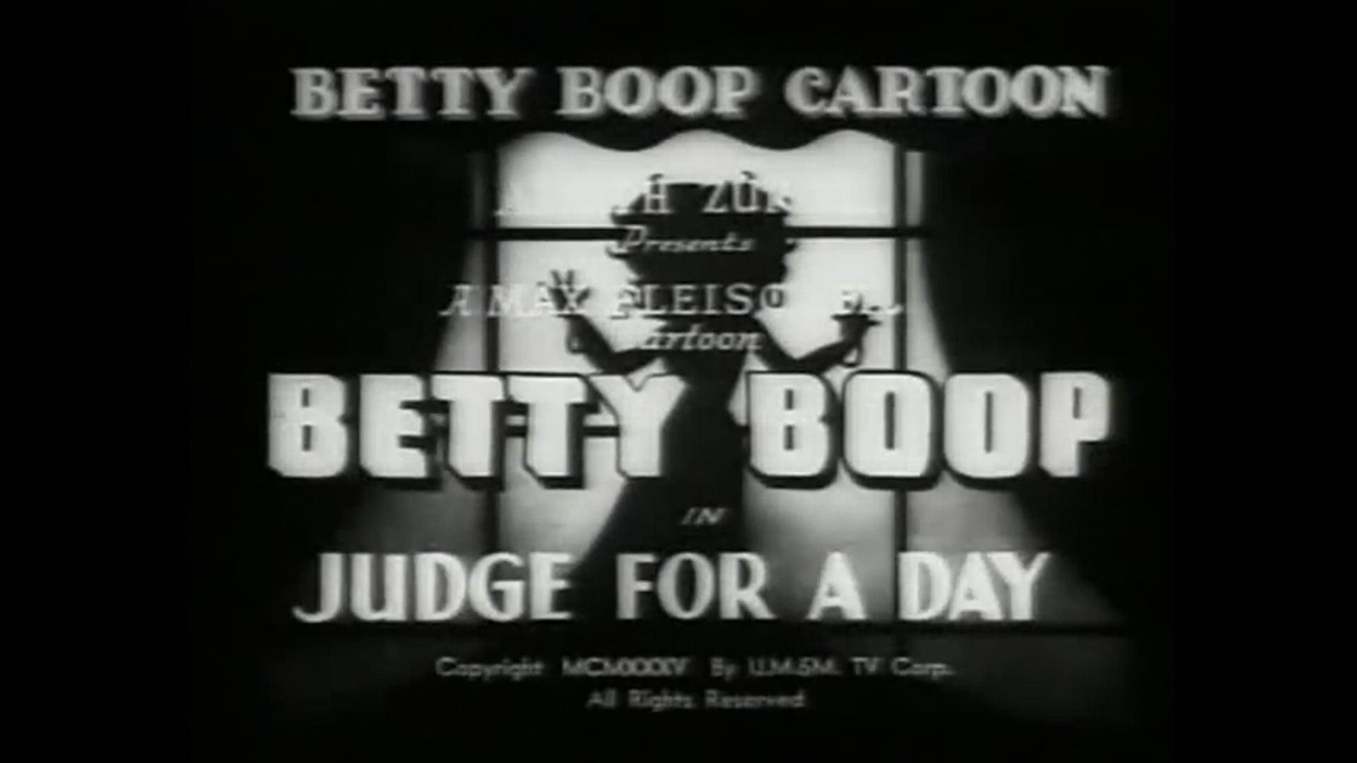 Betty Boop (1932) S4 E9 Judge For A Day