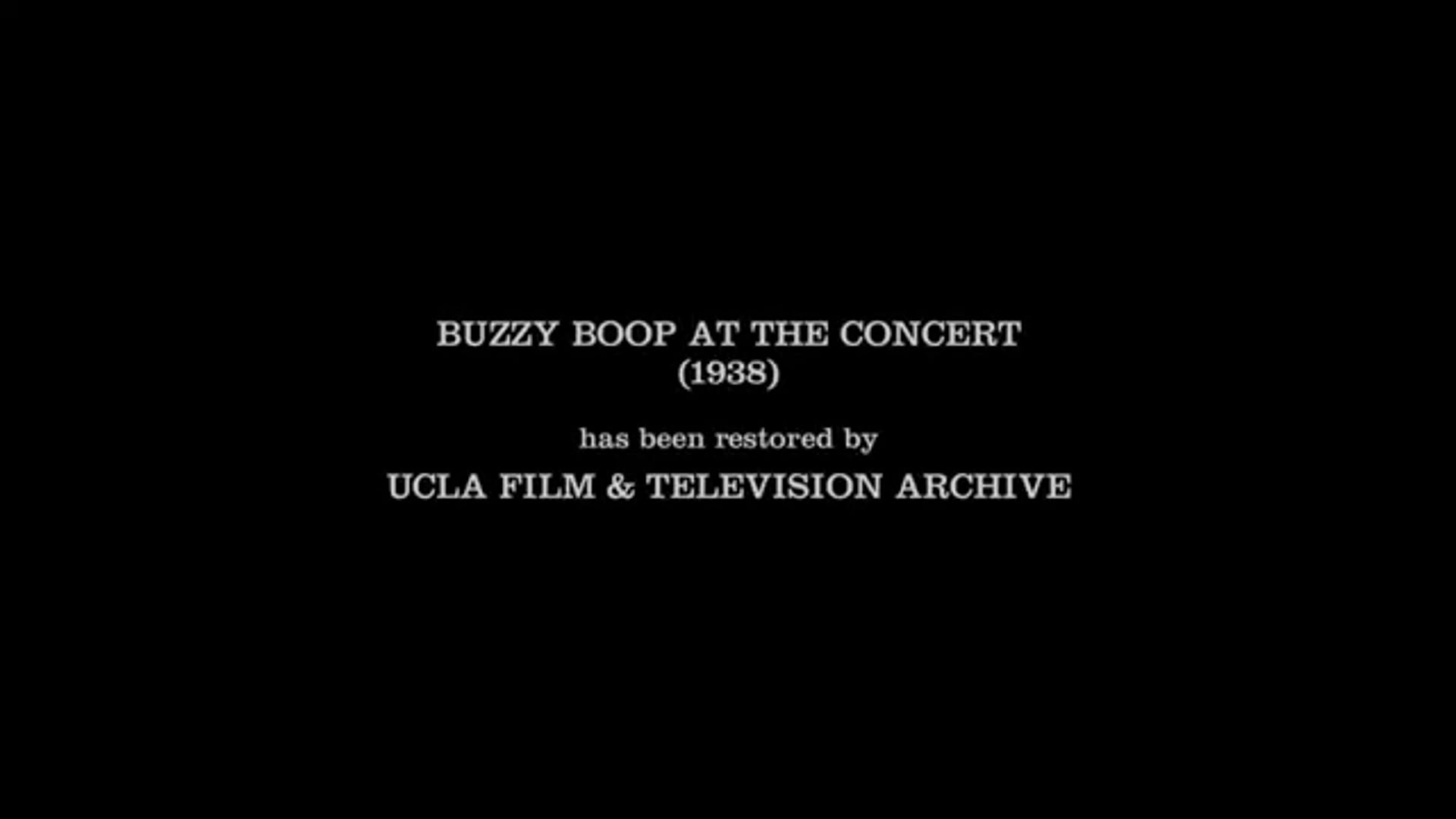 Betty Boop (1932) S7 E9 Buzzy Boop At The Concert