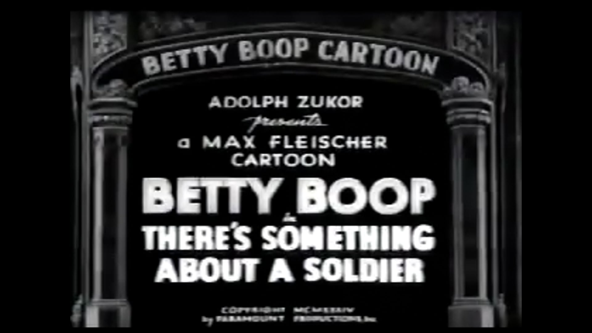 Betty Boop (1932) S3 E8 There's Something About A Soldier