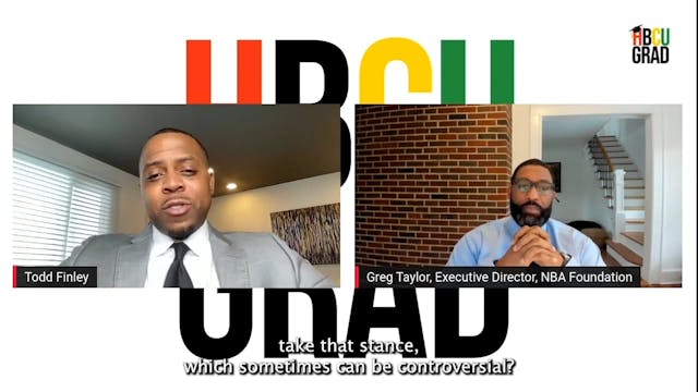 HBCU GRAD | NBA Foundation Executive Director Greg Taylor | HBCU Classic, NBA All Star Weekend, NBA Foundation