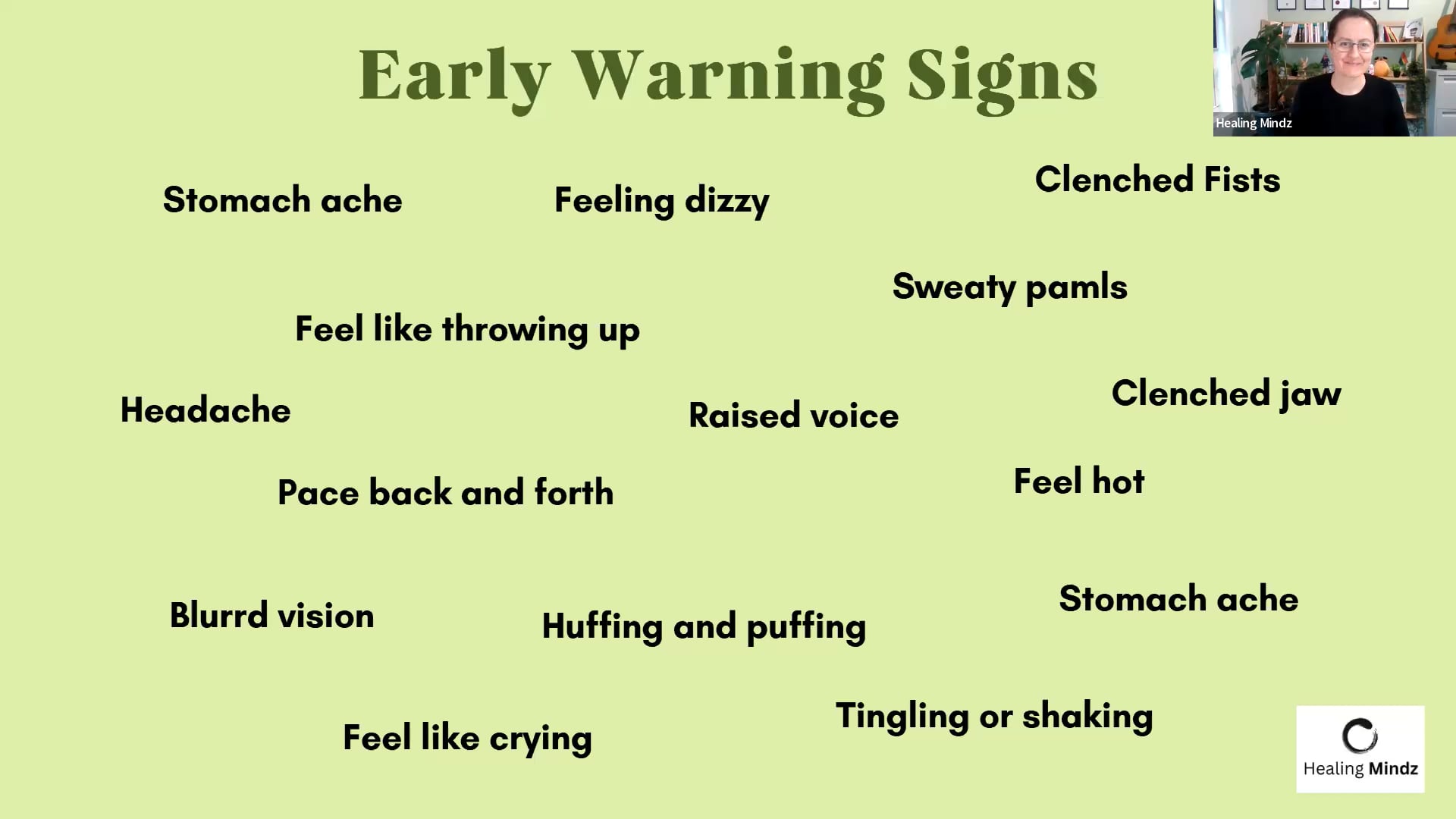 Anger Early Warning Signs