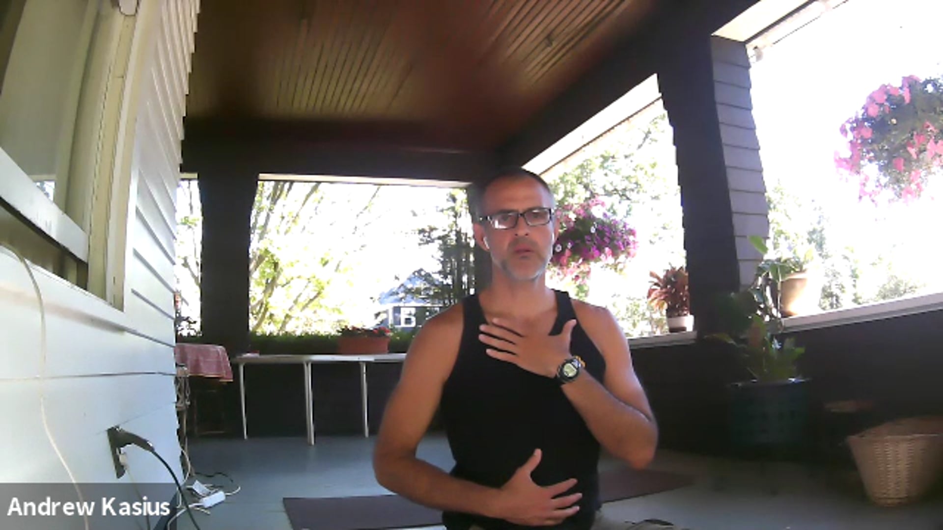 Vinyasa Flow with Andrew Kasius, June 25, 2020.  Low back release.