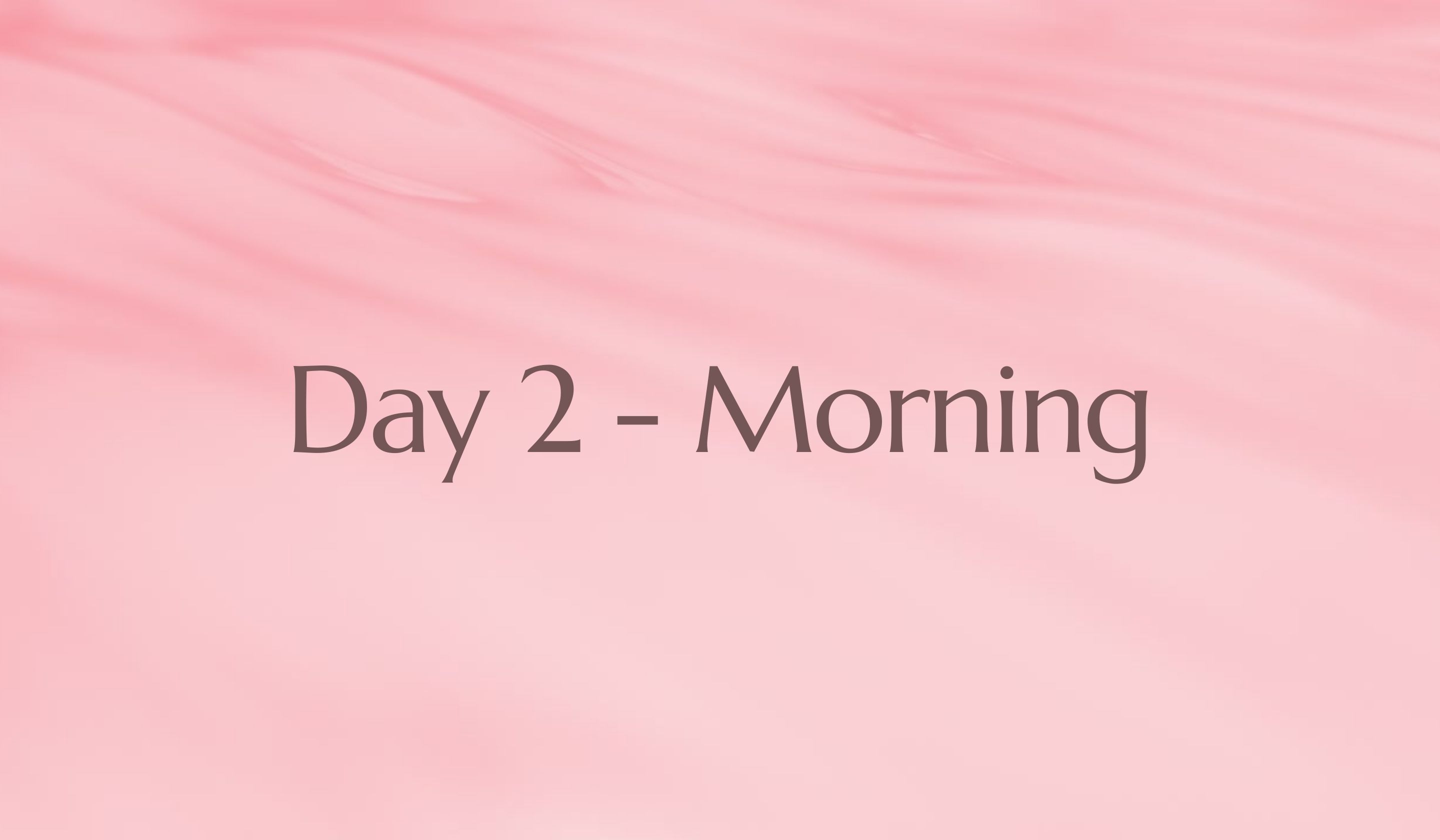 Day 2 - MORNING