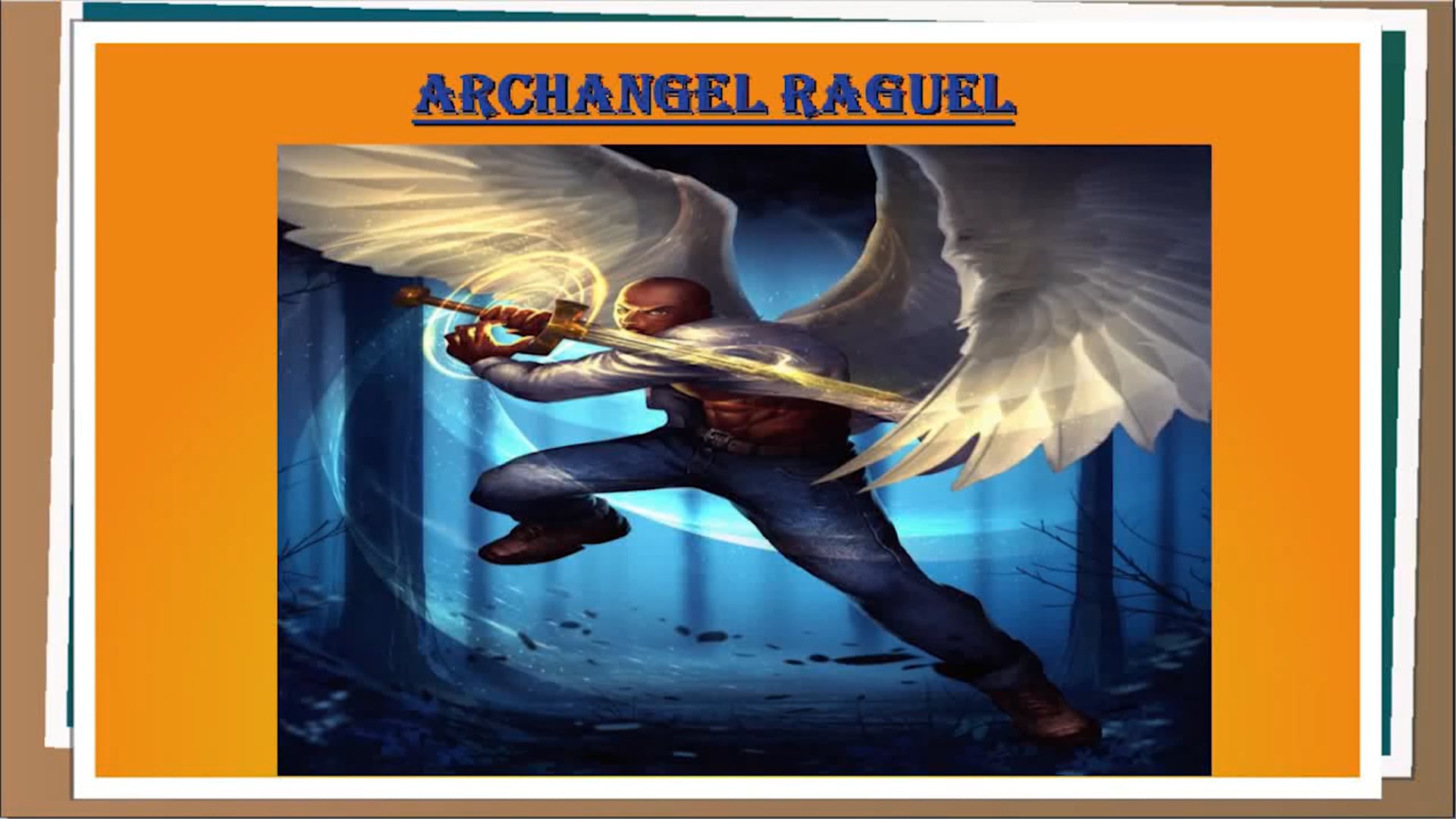 ARCHANGEL RAGUEL - USING EKEGUSII-SWAHILI HEBREW BANTU LANGUAGE CODE.