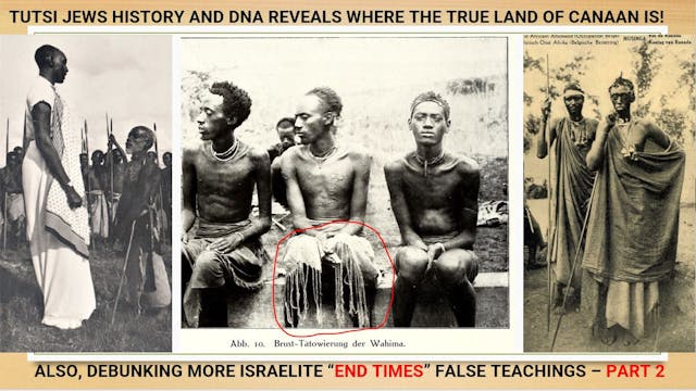 TUTSI JEWS DNA PROVES WHERE THE LAND ...