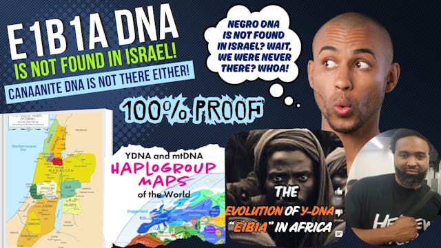 THE NEGRO Y-DNA HAPLOGROUP "E1B1A" IS...