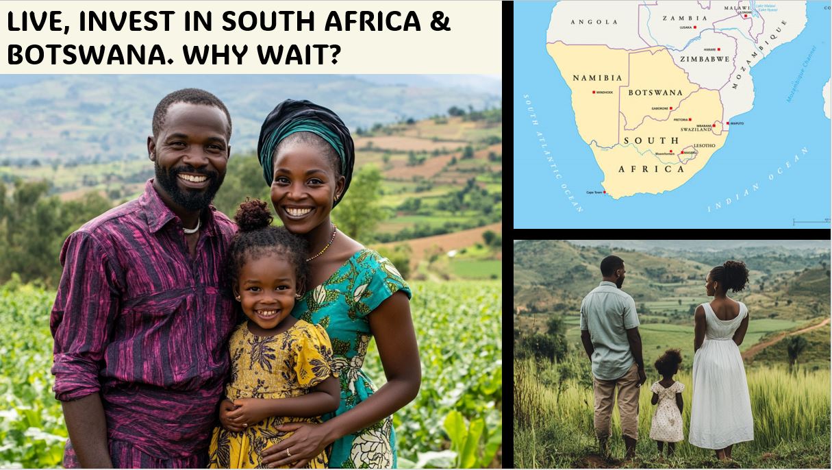 LIVE & INVEST IN BOTSWANA OR SOUTH AFRICA.  WHY WAIT FOR BABYLON TO FALL?