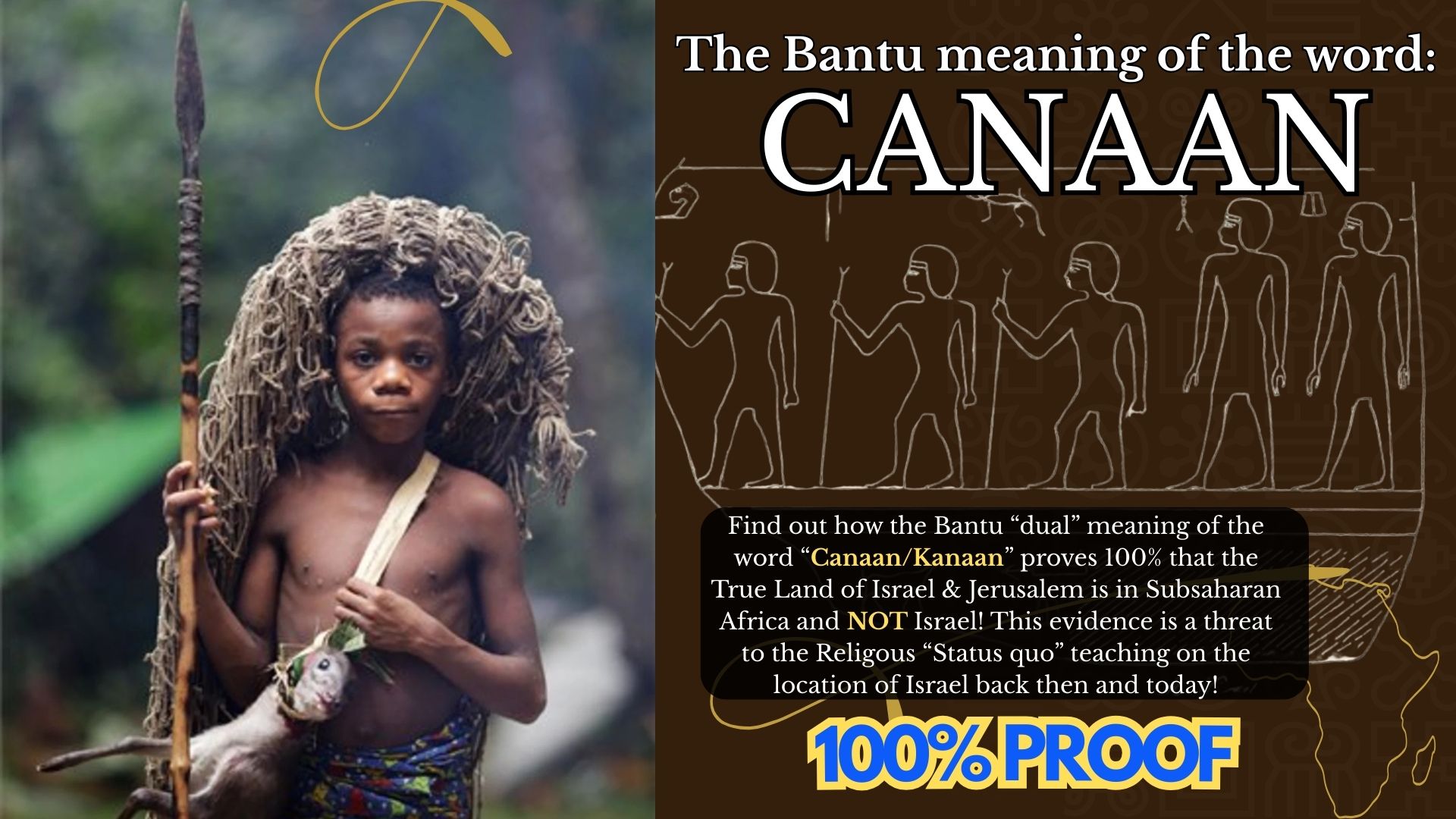 BANTU ETYMOLOGY OF THE WORD "CANAAN/KANAAN" PROVES WHERE THE REAL HOLY LAND IS!