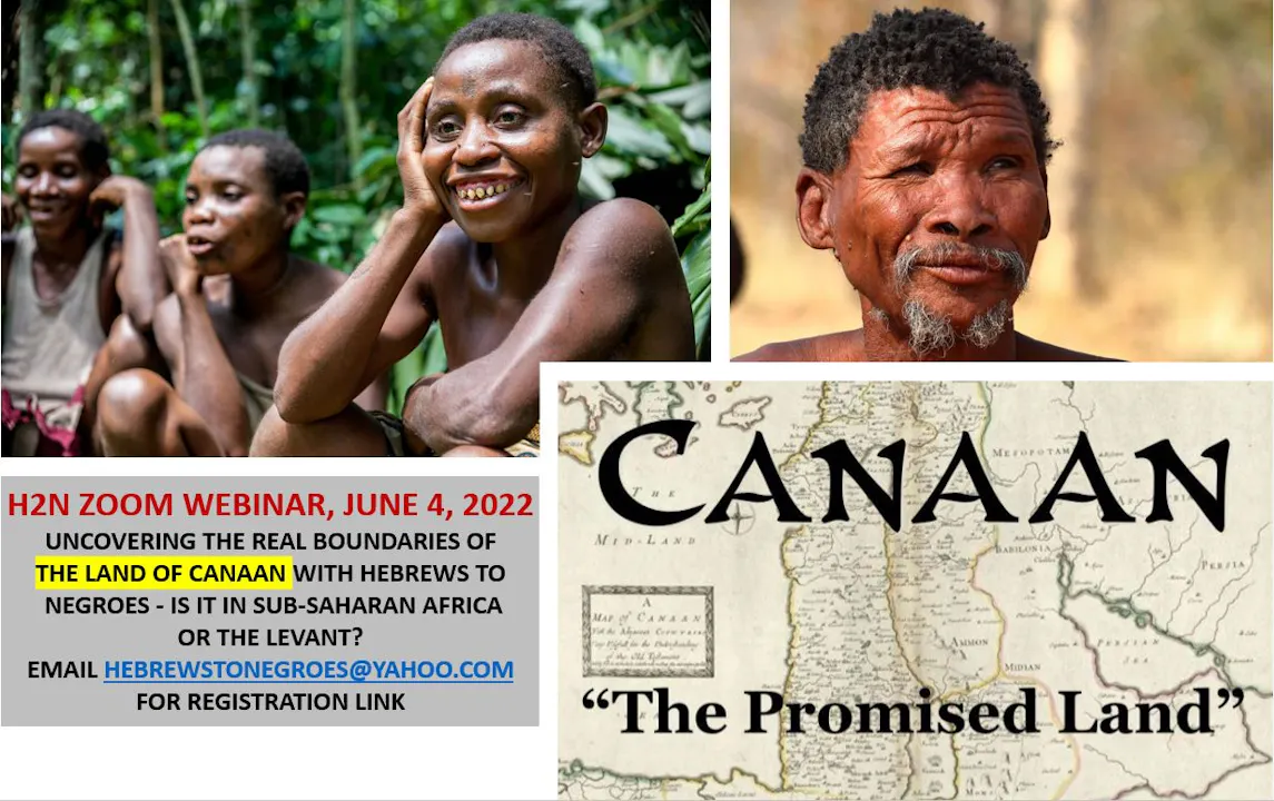 WHERE IS THE TRUE LAND OF CANAAN? PART 1 HEBREWS TO NEGROES TV