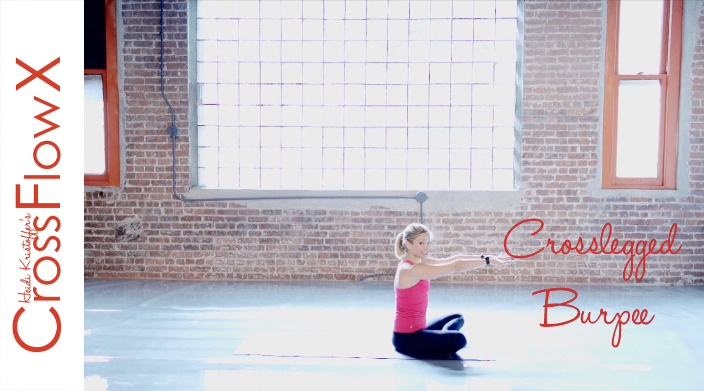 CrossFlowX™ Cross-Legged Yoga Burpee