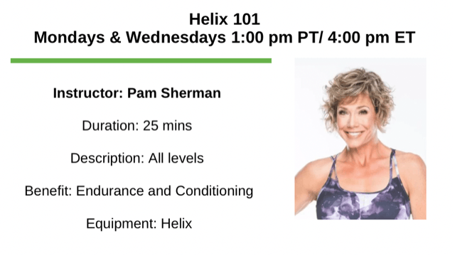 Wednesday 1:00 pm - Helix 101 - All Levels
