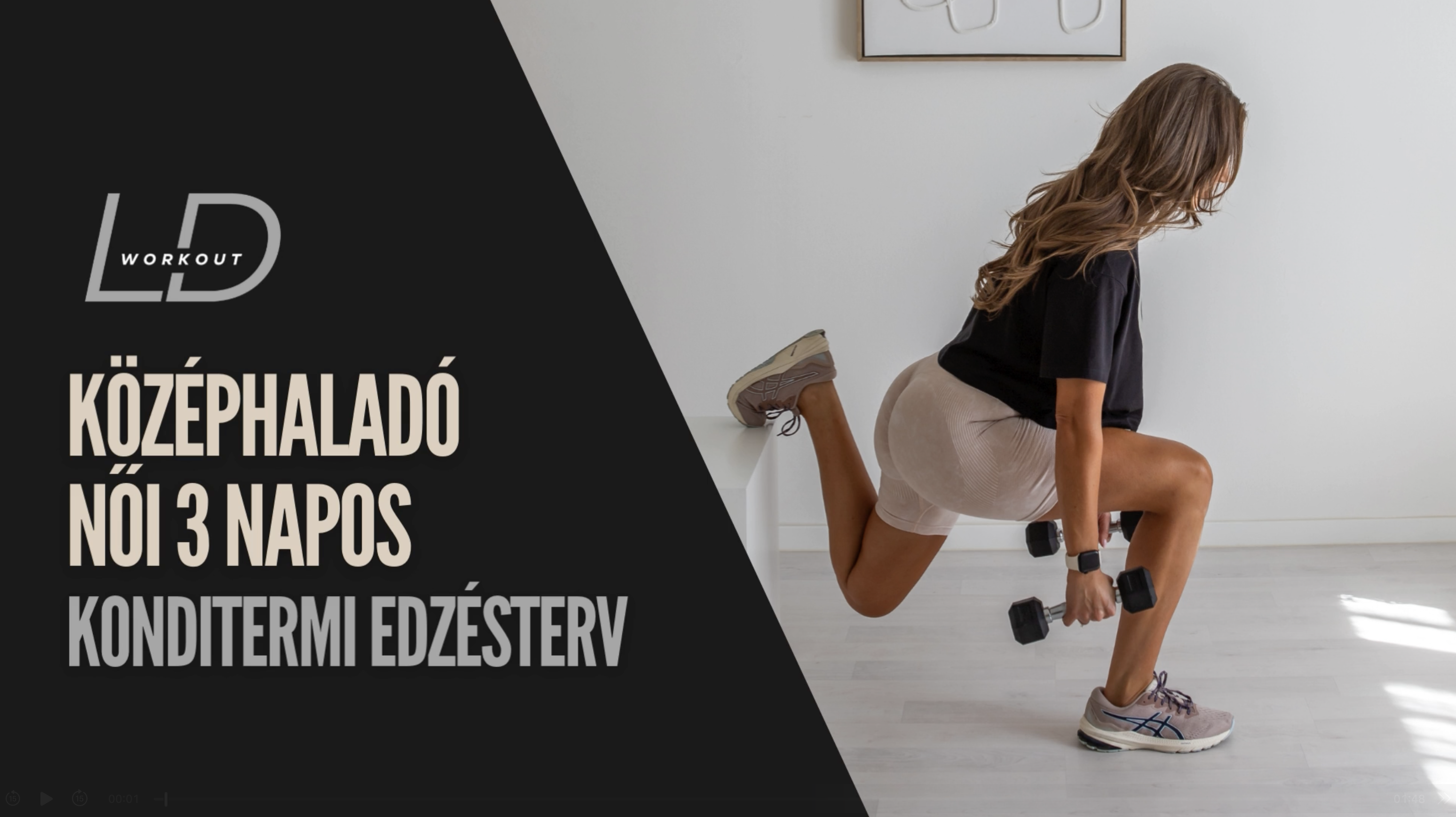 KÖZÉPHALADÓ NŐI 3 NAPOS KONDITERMI EDZÉSTERV